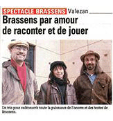 spectacle Brassens, contes et orgue de Barbarie